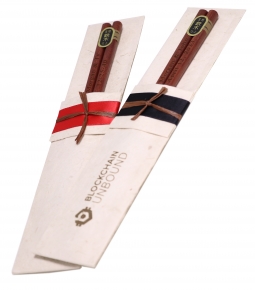 Engraved Japanese Wood Chopsticks & (Optional) Handmade Natural Lokta Pouch